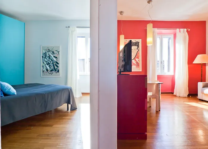 דירה Porta Portese Colorful Flat *