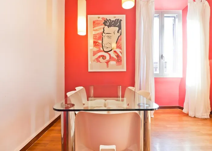 דירה Porta Portese Colorful Flat